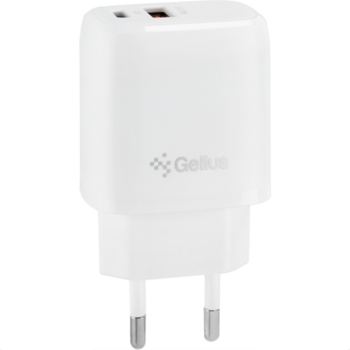 Сетевое зарядное устройство Gelius Pro X-Duo GP-HC014 USB+Type-C QC3.0/PD20W White